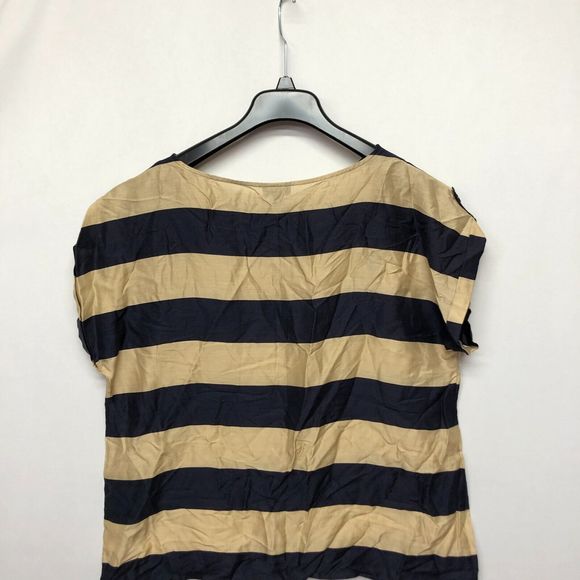 Talbots Women Short Sleeve Blouse Top Shirt Size 16 Tencel Lyocell B235 -9 - Picture 10 of 12